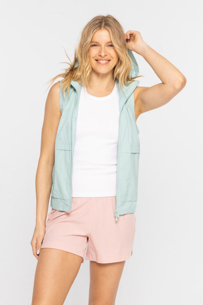 Abby Water Resistant Windbreaker Vest