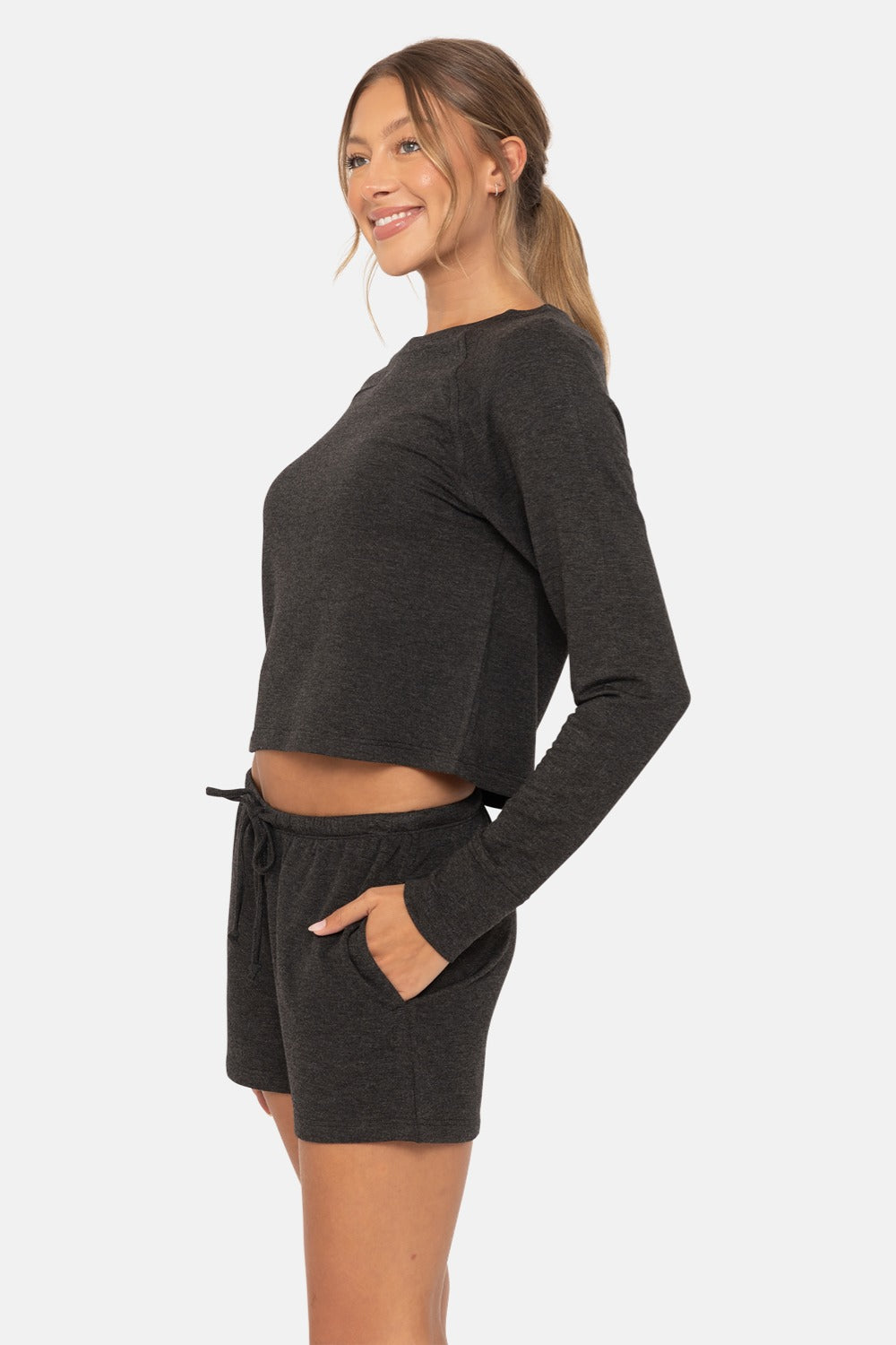 Rose Raglan with thumbholes