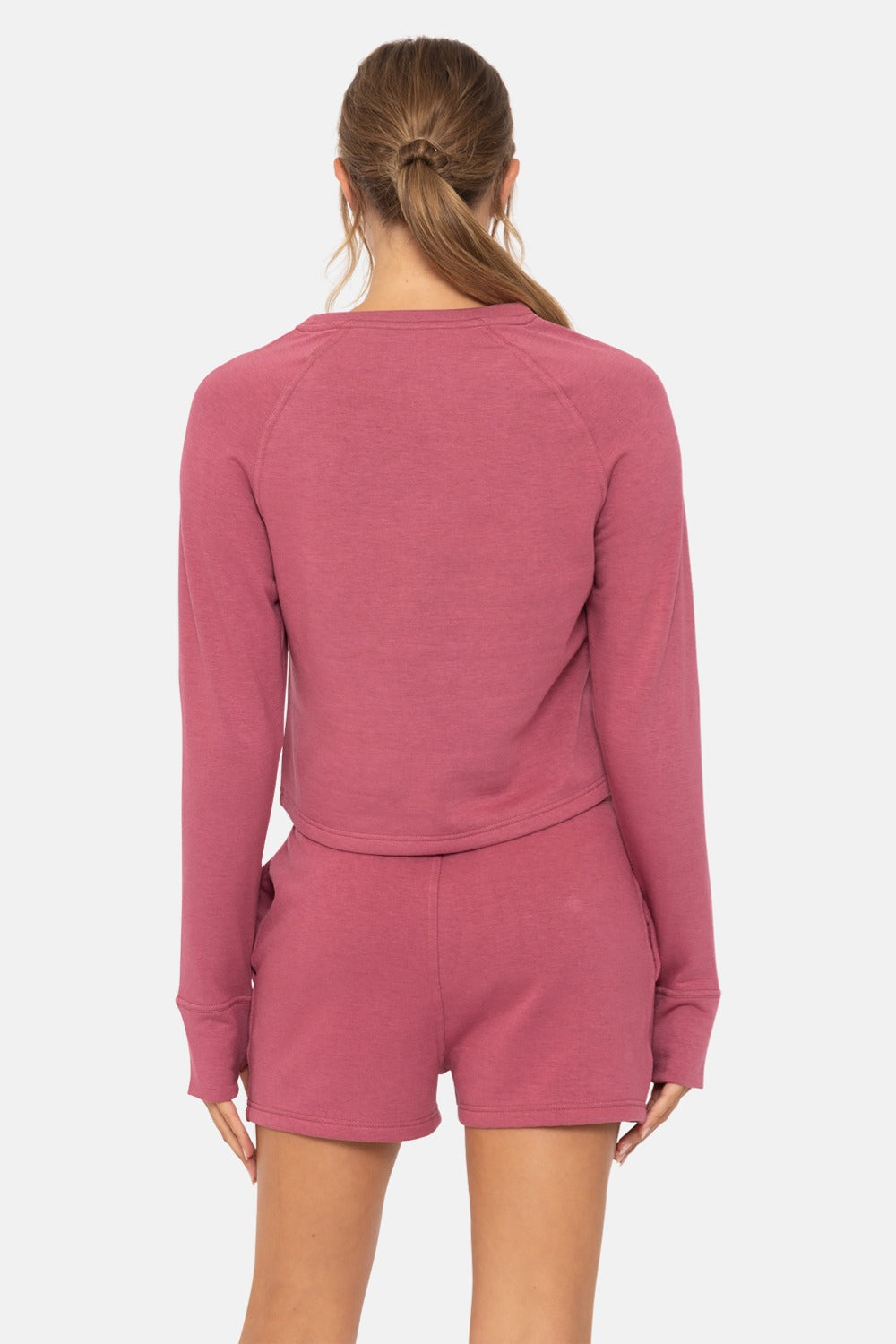 Rose Raglan with thumbholes