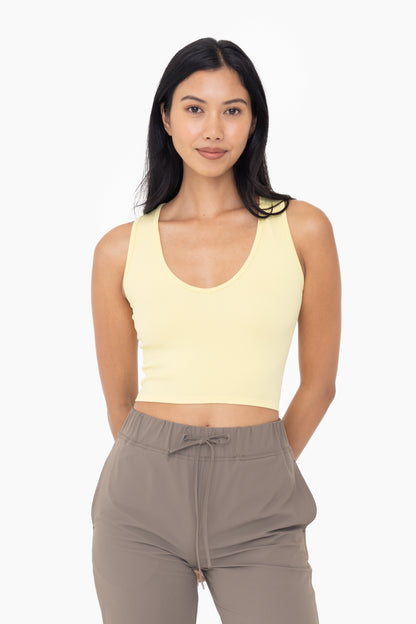 Dawn Seamless Ribbed V-Neck Crop Top